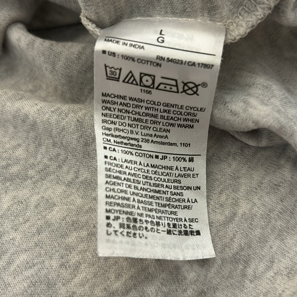 Banana Republic Gray 100% Cotton Luxe Touch Polo, Size L - Picture 5 of 6